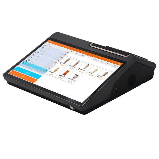12.5 Inch/11.6 Inch Full HD 1080P Android POS All-in-One System for Restaurants Black