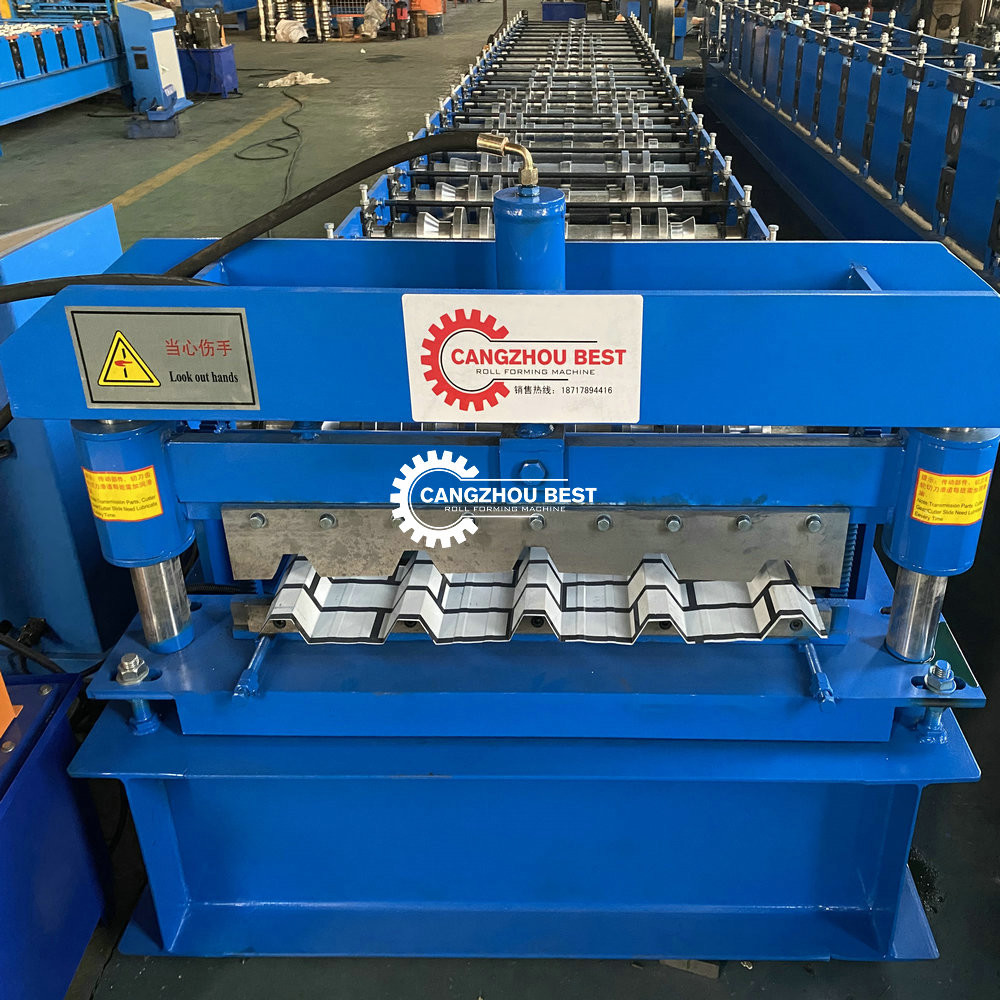 Trapezoidal Tile Roof Board Wall Board 3kw Double Layer Machine