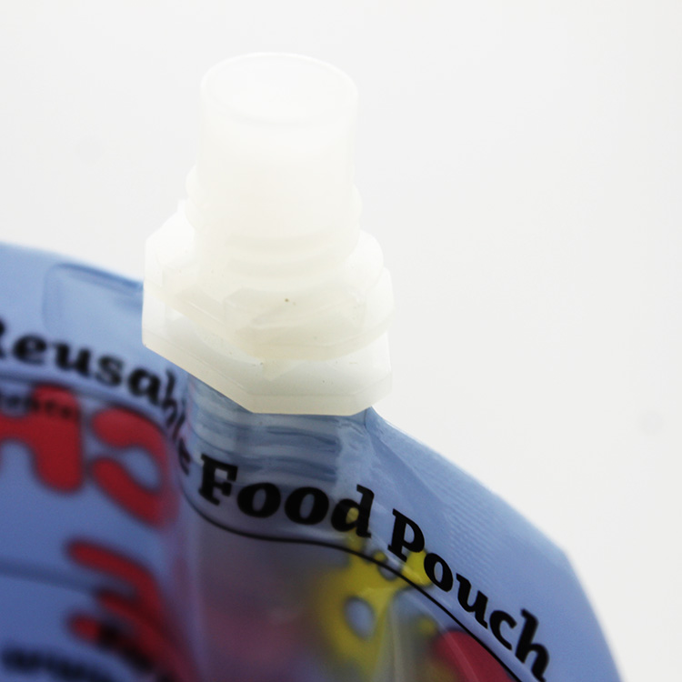 OEM Liquid Spout Pouch Reusable PE Refillable Baby Food Pouches