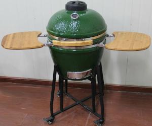 Quality 18&quot; Ceramic Grills Charcoal BBQ Kamado Grill Green wholesale