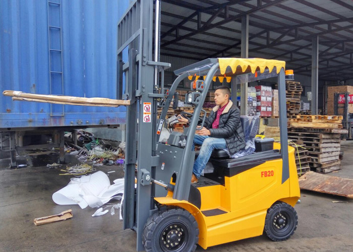 Mini 2 Ton Electric Forklift Truck Seated 48V 450AH With CE Certification