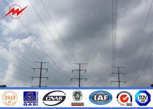 Quality 138 KV Transmission Line Electrical Power Pole , Steel Transmission Poles wholesale