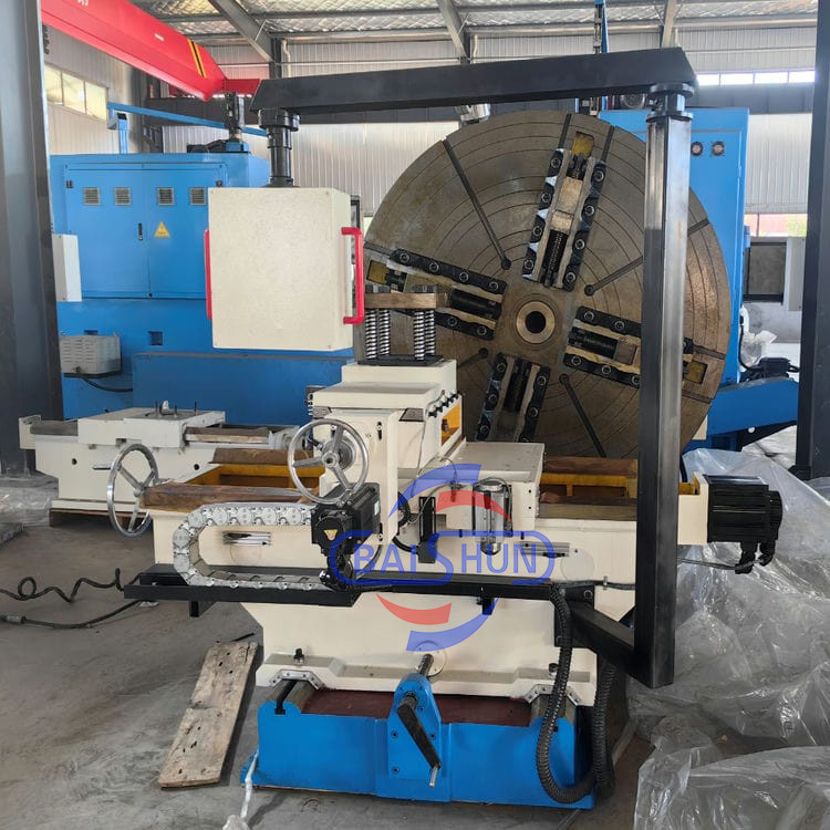 Economic Conventional Horizontal Facing Lathe For Machining Flange , Tyre Mold , Propeller