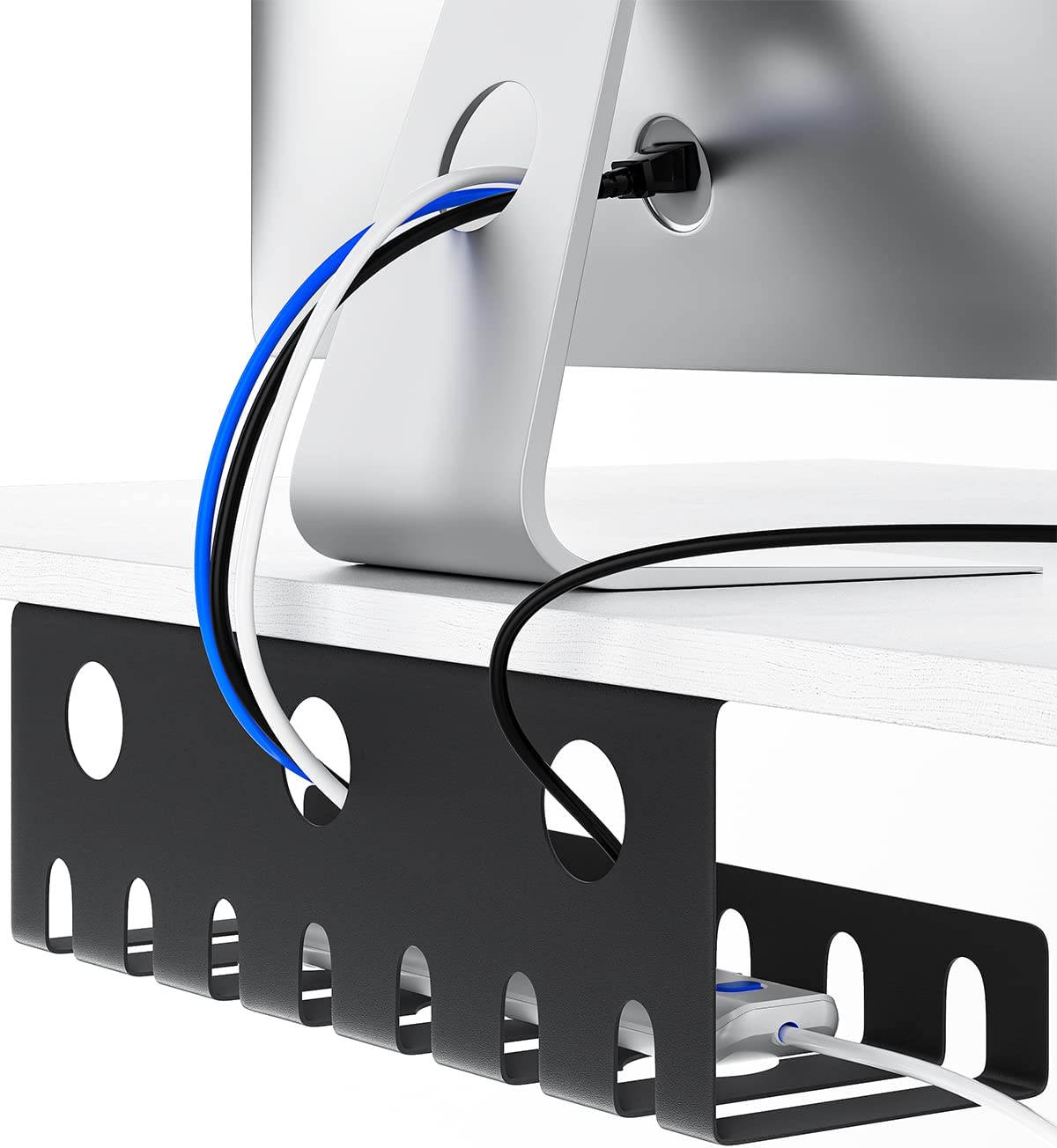 17 inch Carbon Steel Under Desk Cable Management Tray for Sustainable Wire Management