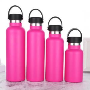 Quality Wide Mouth Vacuum Insulated Stainless Steel Water Bottle With Leakproof Closeable Lid For Cold Water Drinks, Sports, Travel, Car And School wholesale