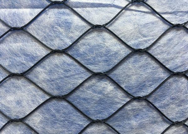High Safety Metal Black Rope Mesh Corrosion Resistance For Zoo Animals