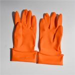 Waterproof Oil Resistance Kitchen Rubber Gloves cotton flocklined Rubber Gloves