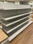 37CM Grocery Shop Display Stands Gondel Regale 100kg Gondola Shelving For Liquor