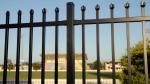 Customized Black Zinc Steel Metal Garrison Fence Panels Maintenance Free