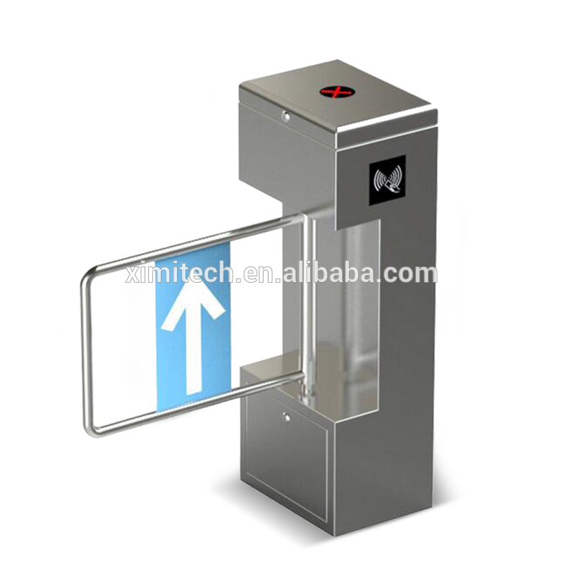 OEM ODM Factory Smart Card RFID Access Control System Swing Flap Turnstile Gate Price