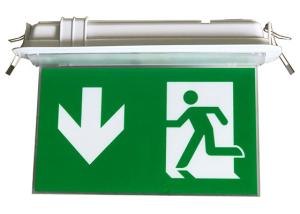 Quality Industrial LED Plastic Green Running Man Sign Ceiling Recessed Emergency Light wholesale