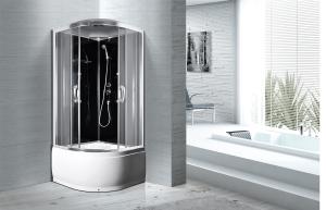 Quality Custom Large Sliding Door Shower Cubicles Chrome Aluminium Materials KPN2048 wholesale