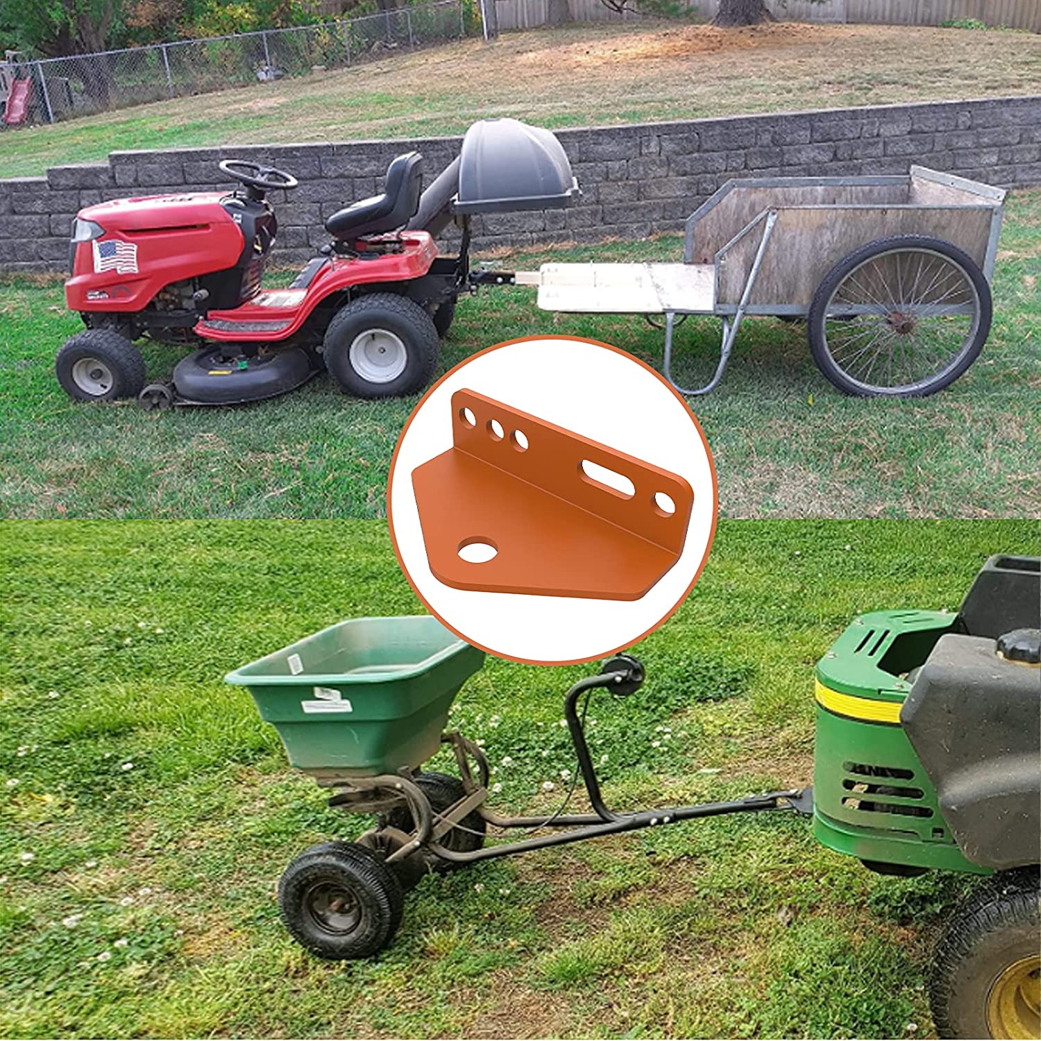 Universal Trailer Hitch Mount for Zero Turn Mower Heavy Duty Steel and Easy Installation