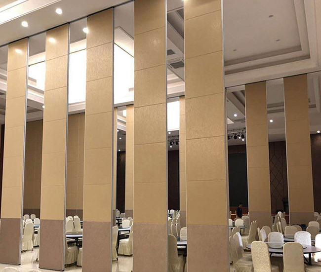 Hotel Banquet Hall 50db Soundproof Partition Wall Fabric Surface