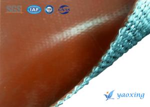 Quality 3.5mm Red Twill Woven Silicone Coated Fiberglass Fabric wholesale