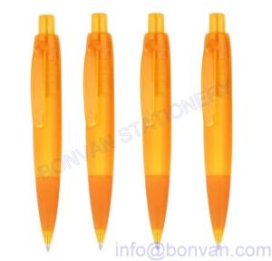 Quality yellow promotional pen,yellow color promotional plastic pen wholesale