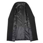 Business Casual Double-Breasted Men's Woolen Coat in Standard Thickness Canvas