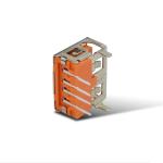 10mm 14mm USB A Female Connector Iron / Copper Case Material