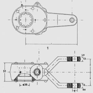 Quality high quality DAF 285952 Manual Slack Adjusters air brake system wholesale