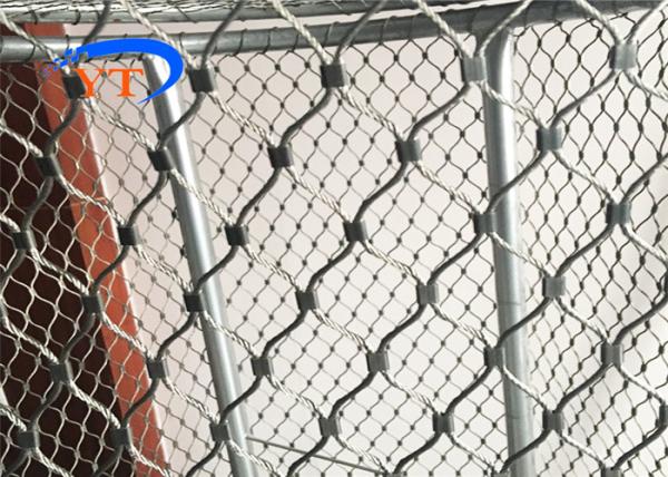 SS304 Zoo Wire Mesh Corrosion Resistance 4.0mm Stainless Steel Wire Rope Woven