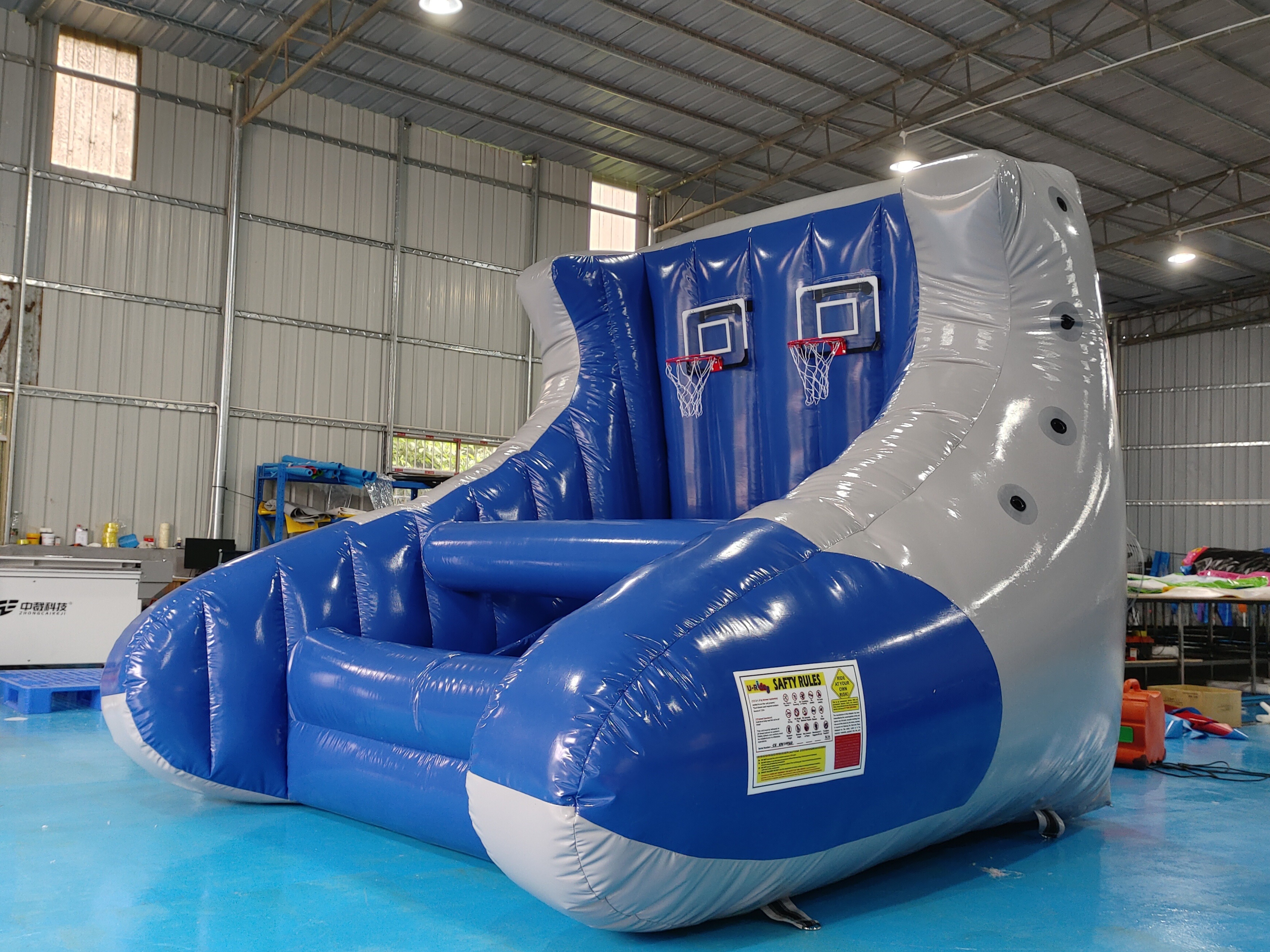 Commercial Outdoor Inflatable Basketball Sport Game Double Hoop Inflatable Basketball Toss Sport Game For Kids And Adult