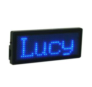 Quality Moving Rechargeable LED Name Sign Blue color B1236TB wholesale