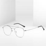 Titanium Multifocal Metal Frame Aviator No Line Progressive Reading Glasses