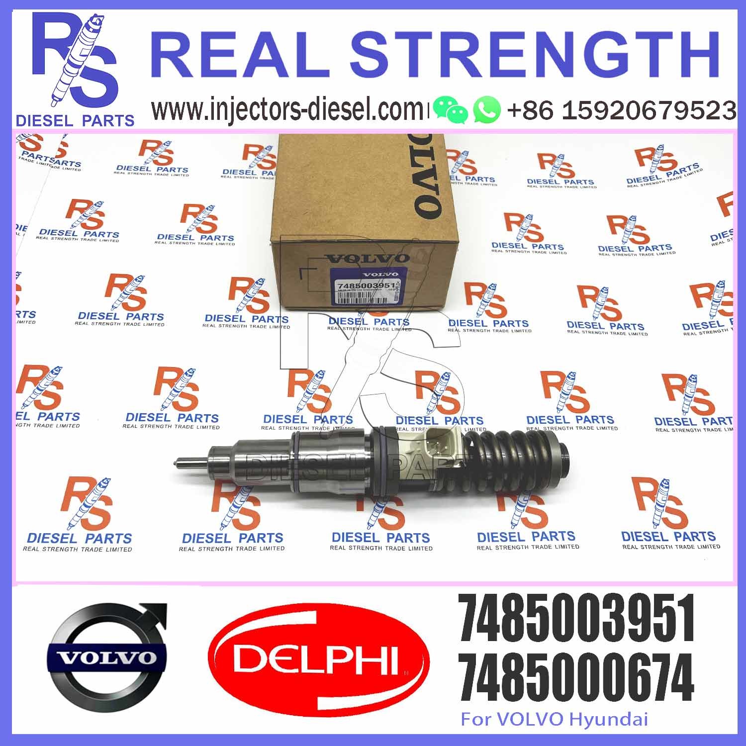 Common Rail Diesel Fuel Injector 7485003951 BEBE4D12301 BEBE4D37001 for V-O-L-V (RENAULT) MD11
