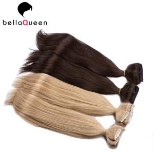 Quality Fashion Grade 6a Unprocessed Clip In Hair Extension Natural Black 1b wholesale
