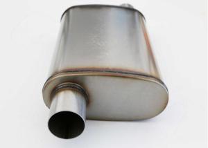 Quality Oval 2.5&quot; Inlet Outlet SS 409 Muffler For Magnaflow wholesale