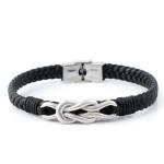 Explosive leather magnetic buckle men's bracelet retro trend simple bracelet