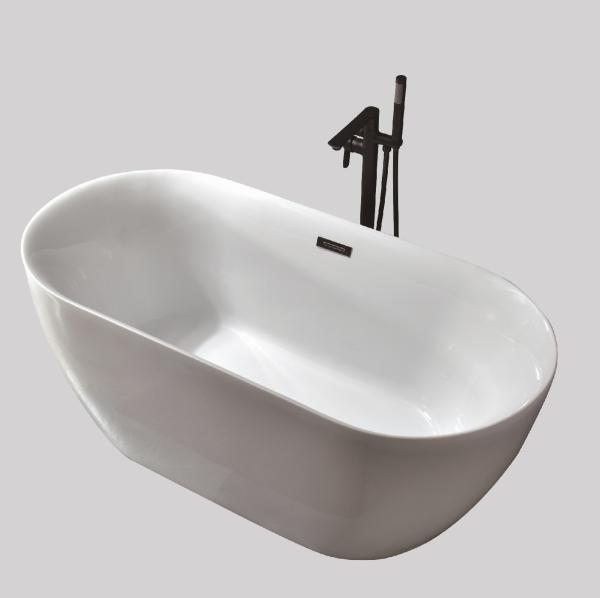 Acrylic Bathtub Modern Design Freestanding Bath Tub White Free Standing Alone
