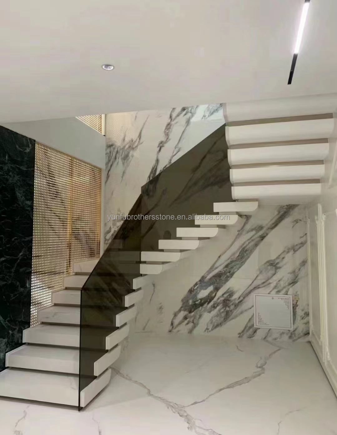 Interior Home Furniture Stair Step Light Design with Modern Artificial Sintered Stone
