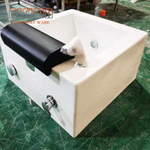 Quality Acrylic Foot Massage Tub Foot Spa Pedicure Tub With Hot / Cold Water Faucet wholesale