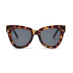 Trendy Fashion BSCI Women Cat Eye Sunglasses 147MM Leopard Frame