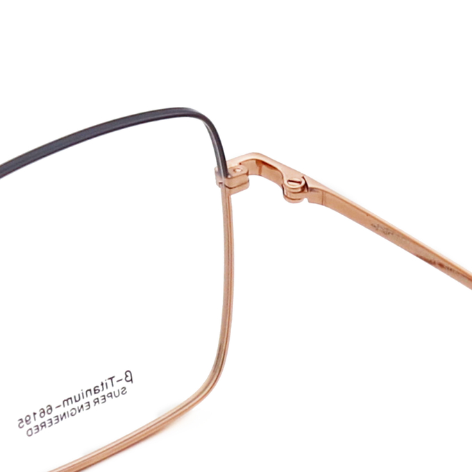 Spectacle Designer Square Ultralight B Titanium Glasses Frame 66195
