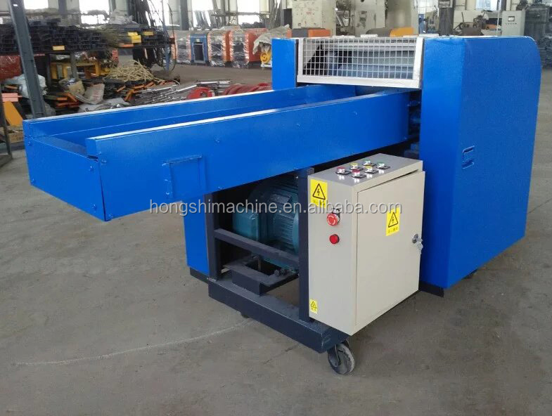 Textile shredder machine for cutting rag textile waste