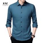 Men's Cotton Graphic Dress Shirt Button Down Stretch Long Sleeve Short Sleeve