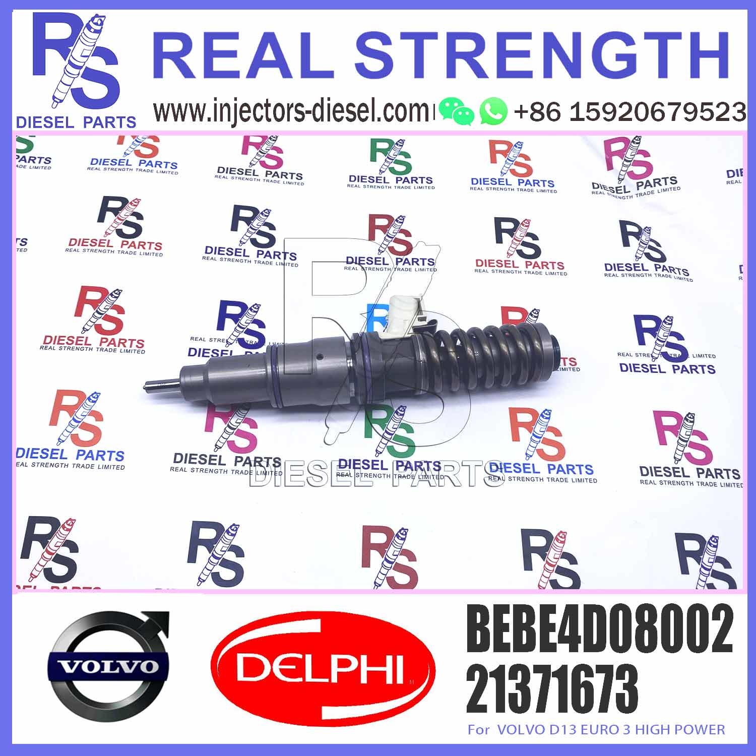 D13 Engine 4 pins Diesel Fuel Injector BEBE4D08002 For V-O-L-V Truck 20584346 85000498