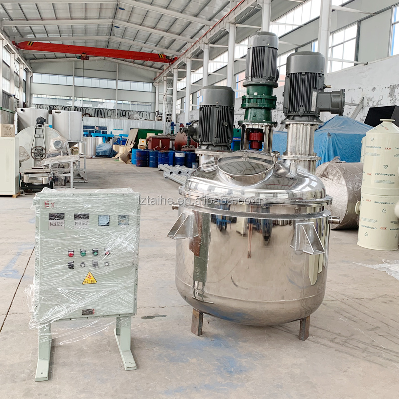 0.75kw Multi-function Electric Stirring Stainless Steel Reaction Dispersing Emulsifying Kettle for Chemical