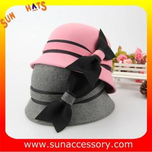 Quality Vintage hot sale cloche hats wholesale for ladies,100% Australia wool felt hats factory wholesale