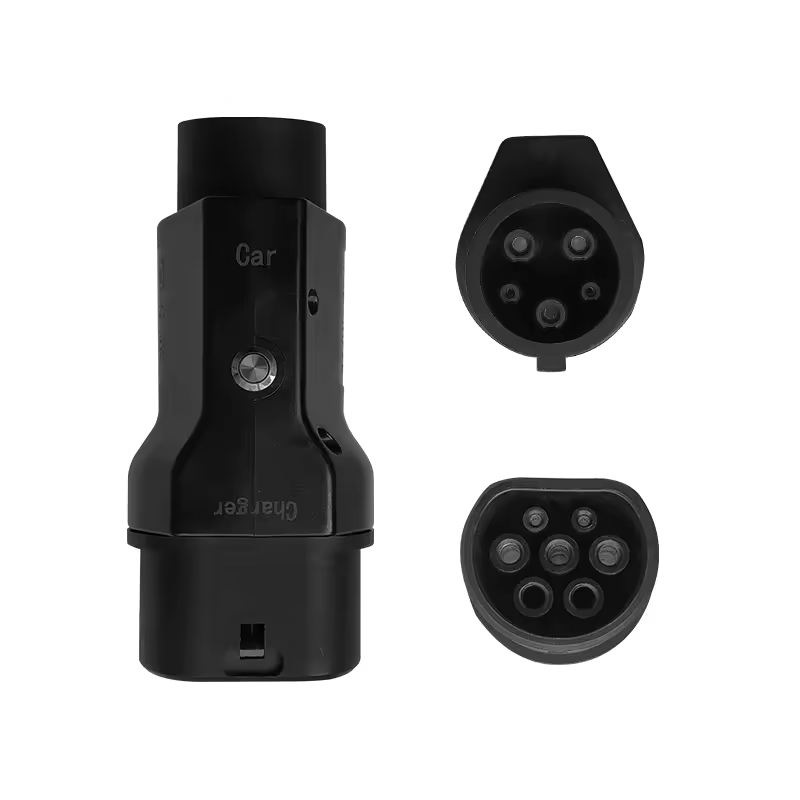 Rated voltage 220V Black NACS Condition 7KW 32A Tesla EV Charging Adapter for Type2 Inlet Electric Vehicles tesla