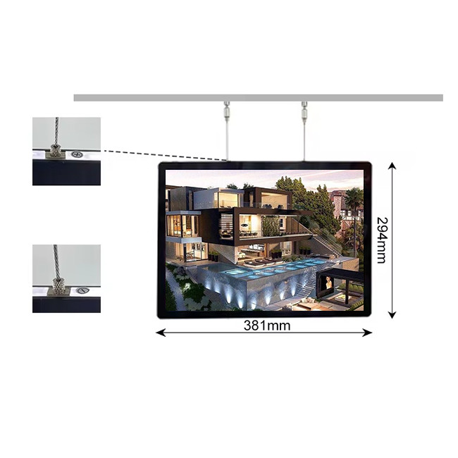 Custom LED Menu Board Pattern Ultra Slim Backlit Light Box Single Side Double Sides Display Method