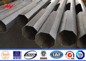 Quality 80 Microns Round 8m Street Light Poles Hot Dip Galvanized wholesale