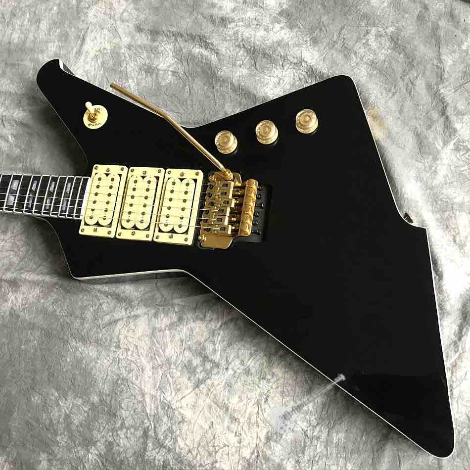 Custom High Gloss Black Destroyer Duplex Tremolo System Electric Guitar in Black or Sunburst