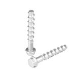 Rail Traffic Flange Hexagonal Stainless Steel Heavy Duty Concrete Screw Anchors