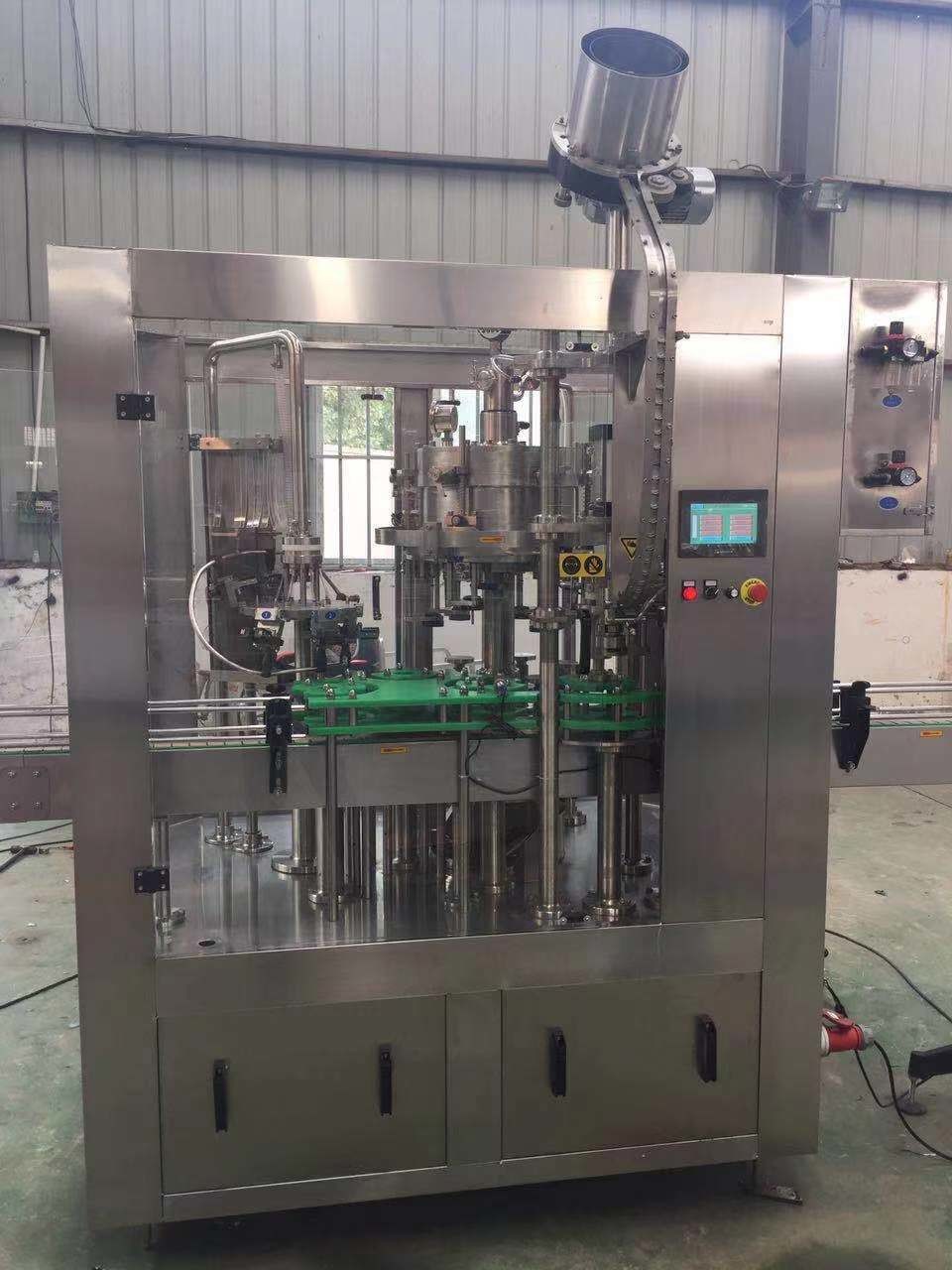 3000Bph Beer Carbonated Drink Glass Bottle Washing Filling Capping Machine