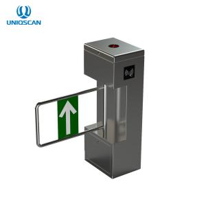 Quality 180 Degrees Flap Barrier Gate Stainless Steel Turnstile With Card Reader wholesale