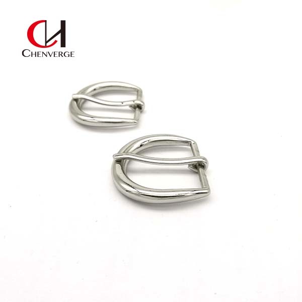 Antiwear D Type Nickel Belt Buckle , Corrosion Resistant Heel Bar Belt Buckle