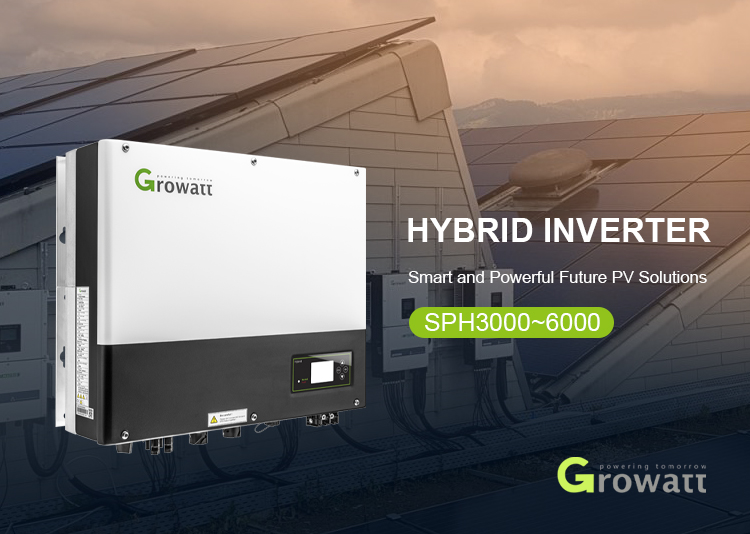 Growatt Solar Inverter 6KW SPH6000TL BL-UP Hybrid Inverter for Hybrid Solar System